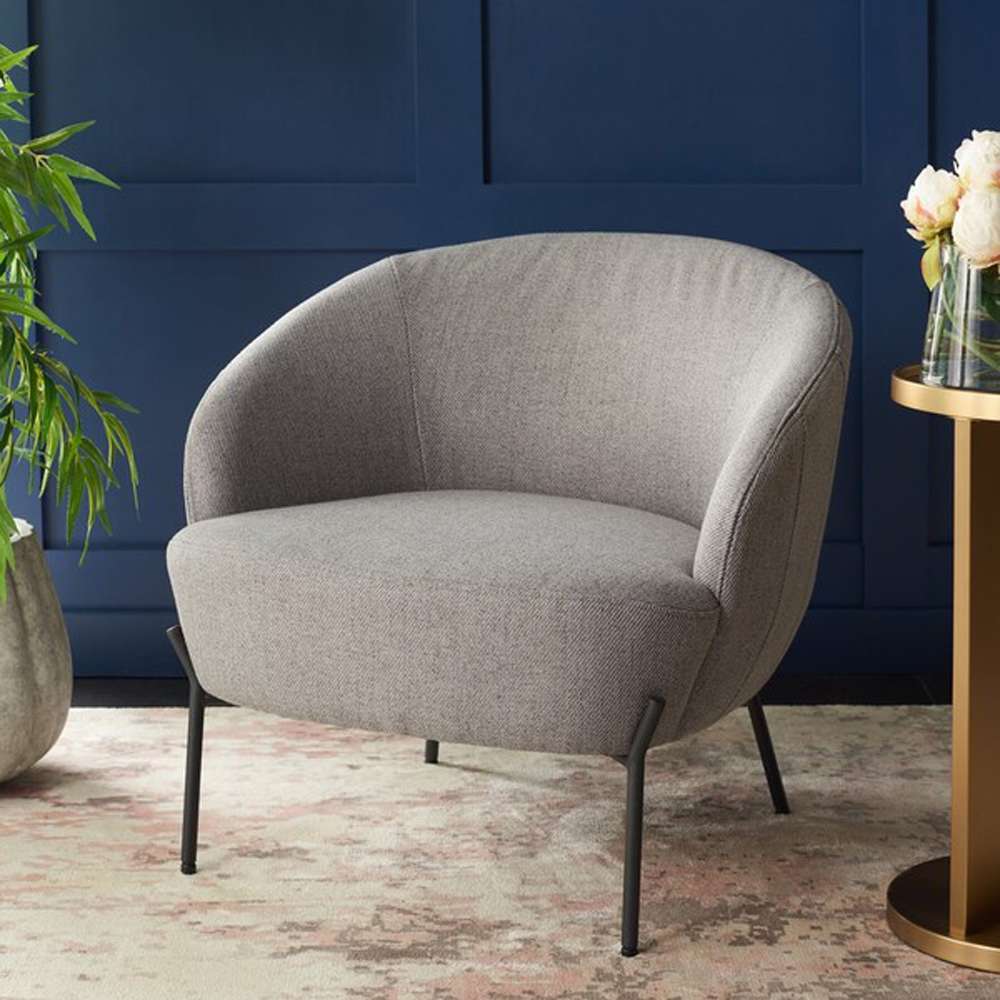 Safavieh - Emmi Upholstered Accent Chair - Grey - ACH5102A veiw 2