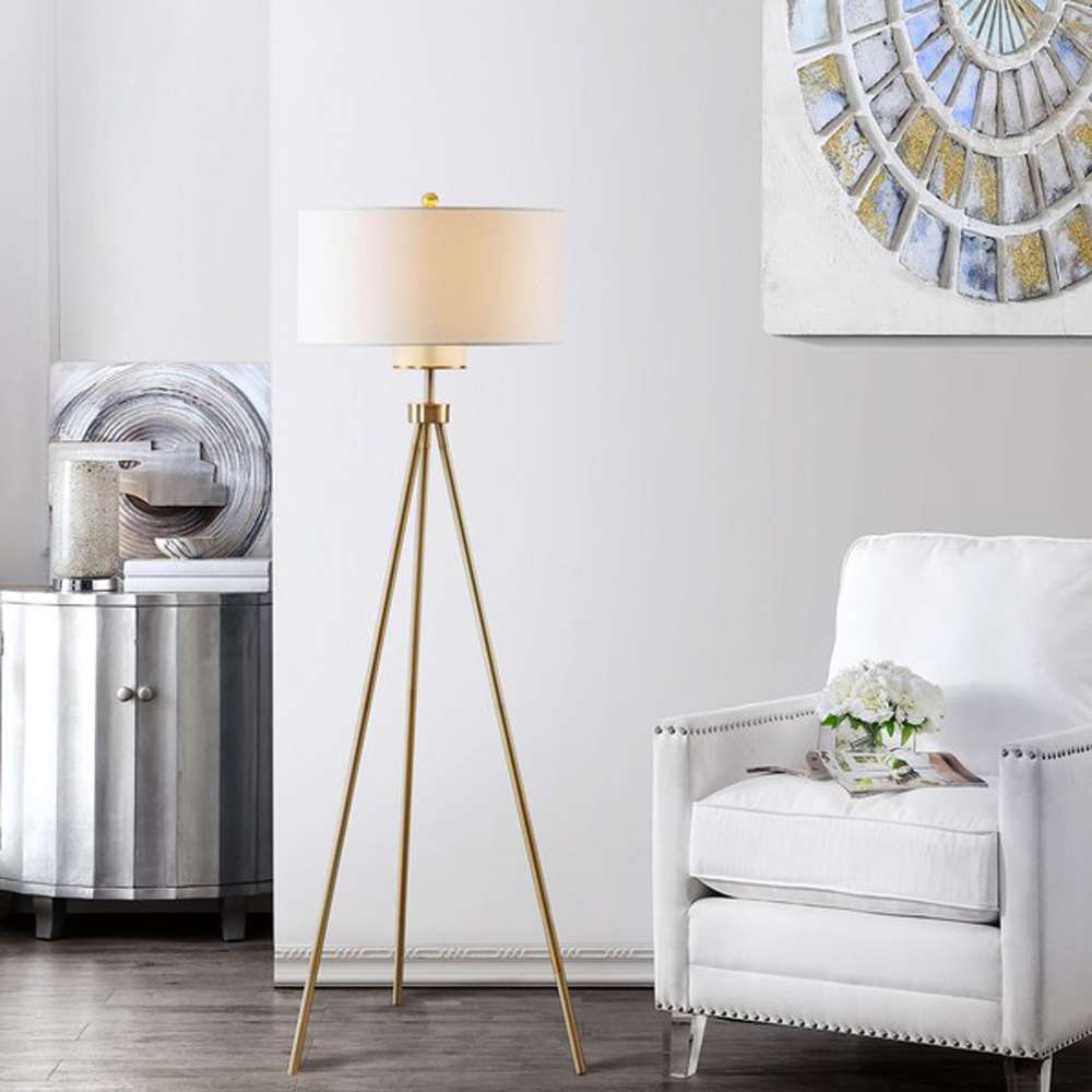Safavieh - Enrica Floor Lamp - Brass - FLL4008A veiw 1