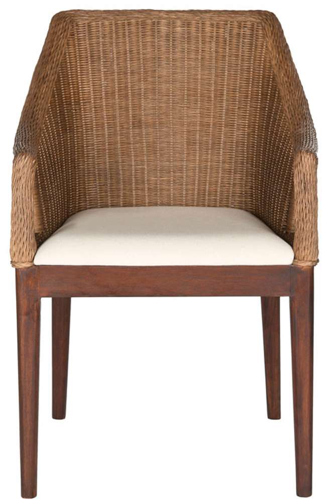 Safavieh - Enrico Arm Chair - Brown - White - SEA4016A veiw 1
