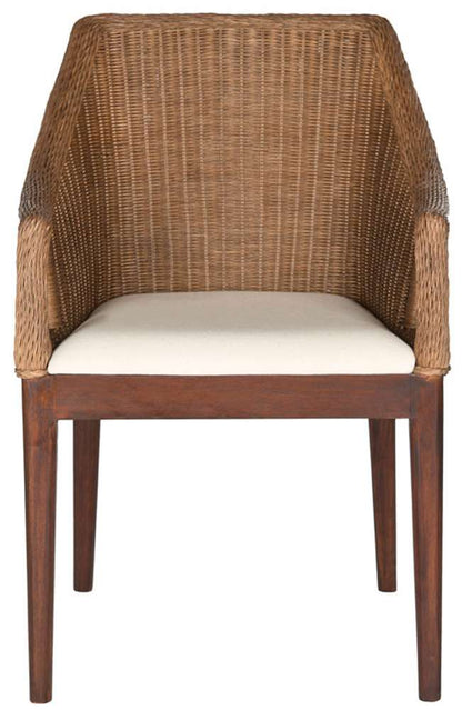Safavieh - Enrico Arm Chair - Brown - White - SEA4016A veiw 1