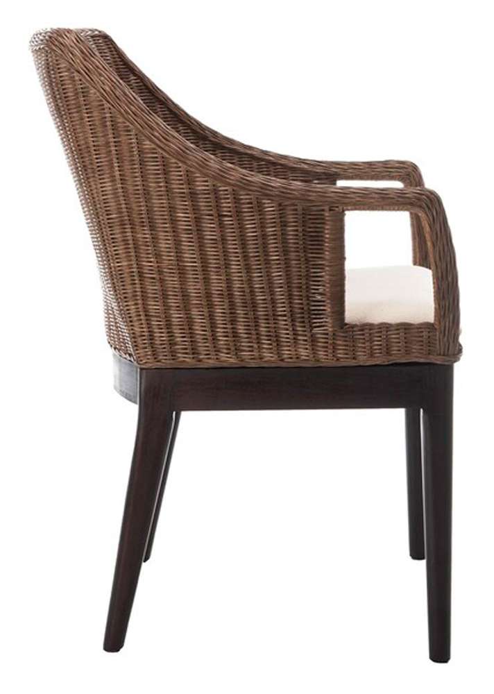 Safavieh - Enrico Arm Chair - Brown - White - SEA4016A veiw 4