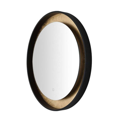 Safavieh - Erdem 30in Led Mirror - Black - Gold Leaf - LMR1014B veiw 4