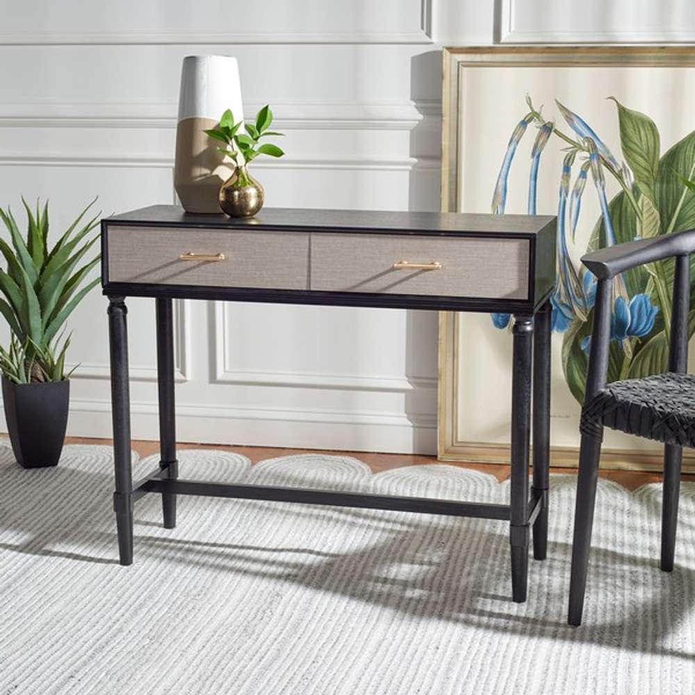 Safavieh - Estella 2Drw Console Table - Black - CNS5731B veiw 2