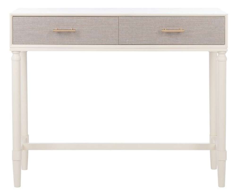 Safavieh - Estella 2Drw Console Table - Distrssed White - CNS5731A veiw 1