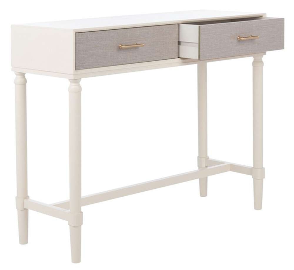 Safavieh - Estella 2Drw Console Table - Distrssed White - CNS5731A veiw 3