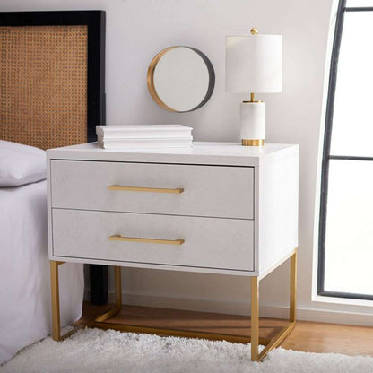 Safavieh - Estelle Nightstand - White - FOX6262C view 2