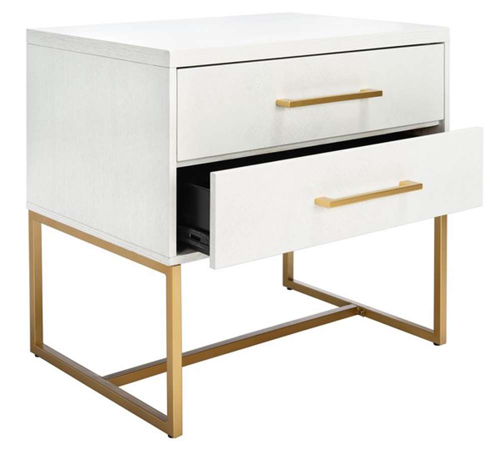 Safavieh - Estelle Nightstand - White - FOX6262C view 4