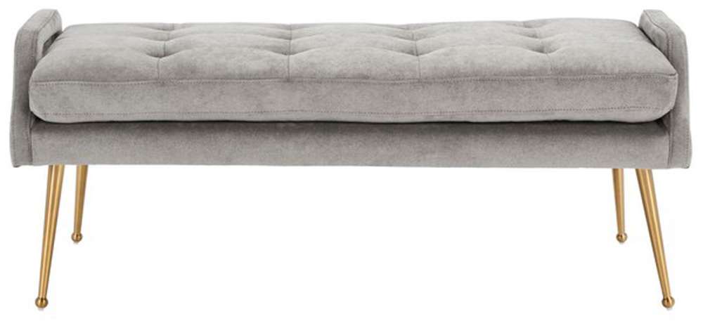Safavieh - Everdeen Bench - Silver Grey - Gold - BCH5200B veiw 1