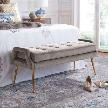 Safavieh - Everdeen Bench - Silver Grey - Gold - BCH5200B veiw 2