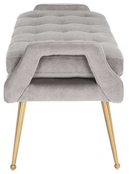 Safavieh - Everdeen Bench - Silver Grey - Gold - BCH5200B veiw 4