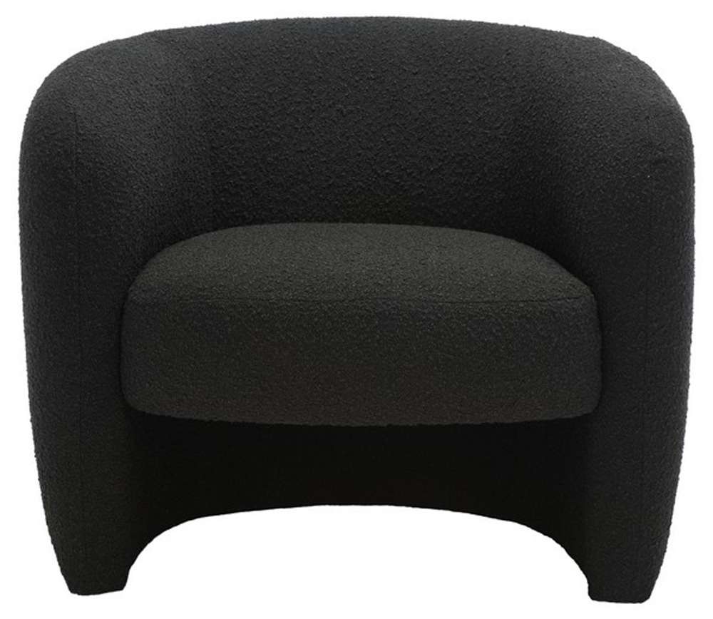 Safavieh - Couture - Everly Barrel Back Accent Chair - Black - SFV5029B veiw 1