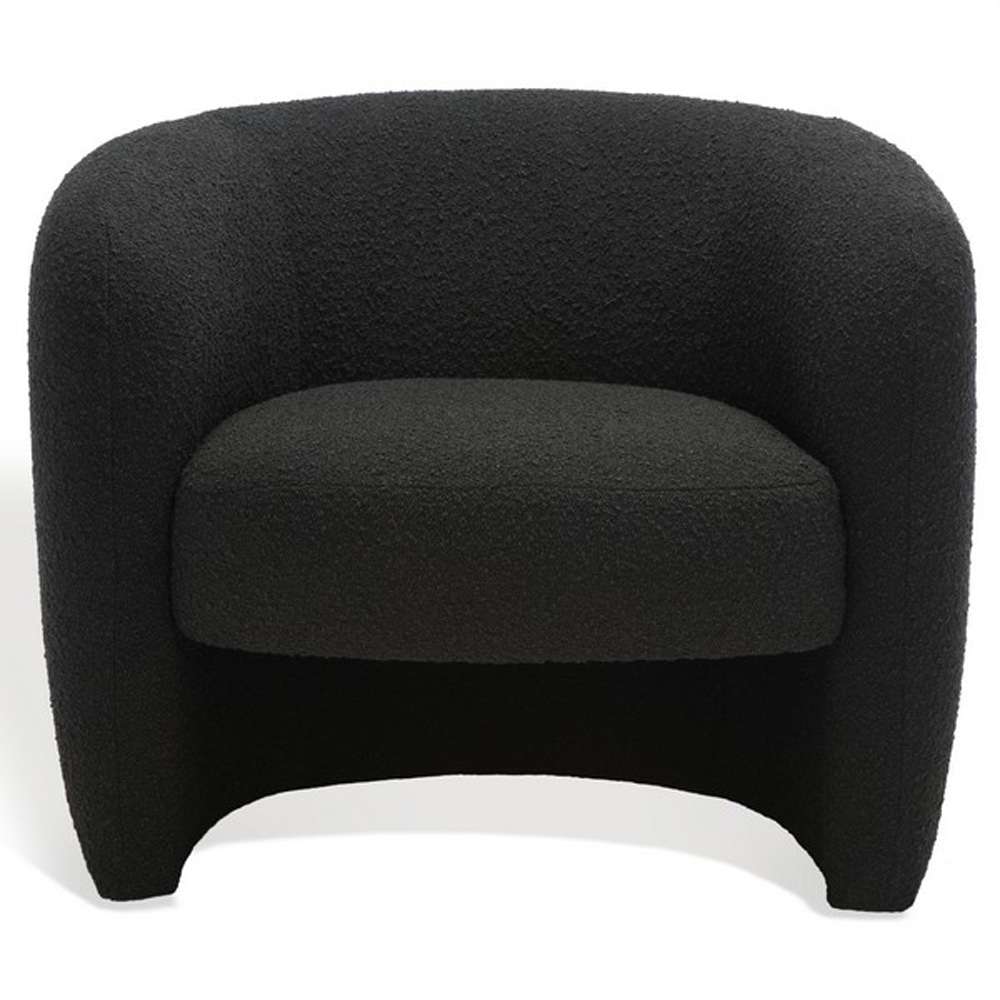 Safavieh - Couture - Everly Barrel Back Accent Chair - Black - SFV5029B veiw 2