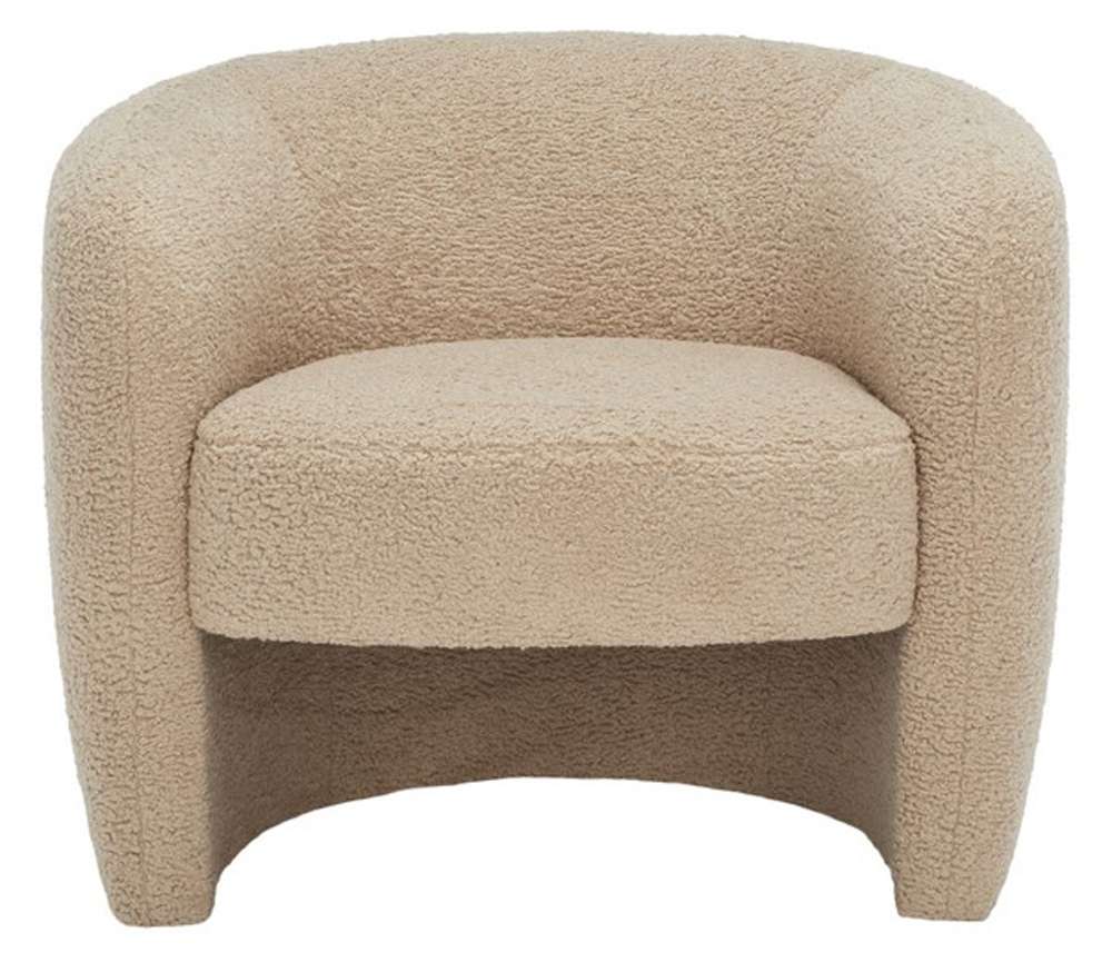 Safavieh - Couture - Everly Barrel Back Accent Chair - Light Brown - SFV5029C veiw 1