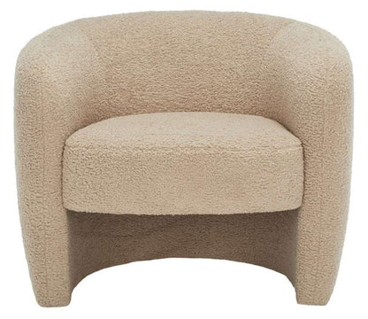 Safavieh - Couture - Everly Barrel Back Accent Chair - Light Brown - SFV5029C veiw 1