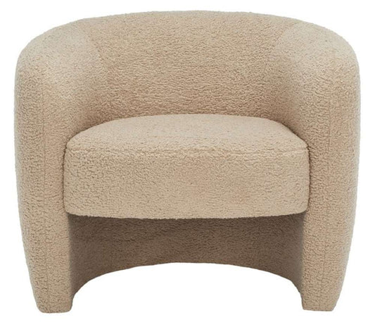 Safavieh - Couture - Everly Barrel Back Accent Chair - Light Brown - SFV5029C veiw 1