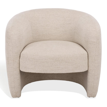 Safavieh - Everly Chenille Barrel Back Accent Chair / Taupe - SFV5029F view 1