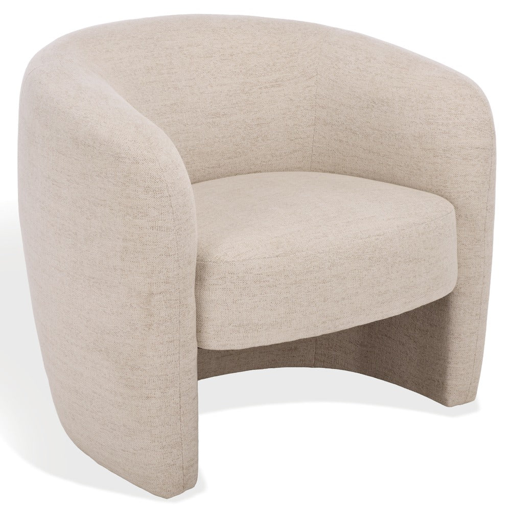 Safavieh - Everly Chenille Barrel Back Accent Chair / Taupe - SFV5029F view 3