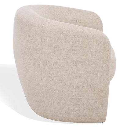 Safavieh - Everly Chenille Barrel Back Accent Chair / Taupe - SFV5029F view 4