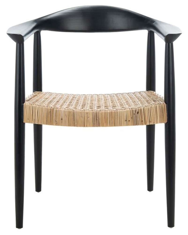 Safavieh - Eyre Rattan Peel Accent Chair - Black - Natural - ACH1008A veiw 1