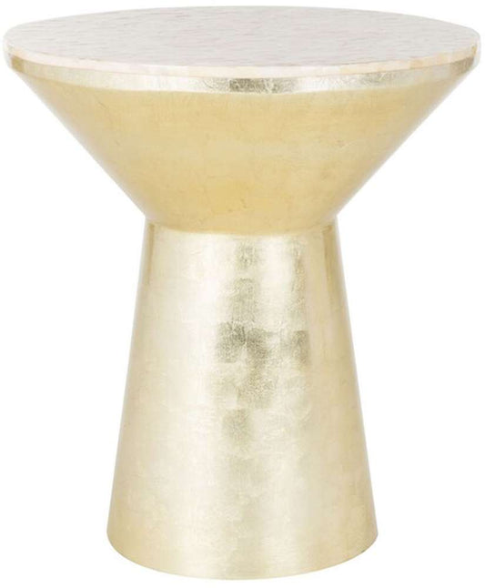 Safavieh - Fae Mosaic Top Rnd Side Table - Pink Champagne - Gold - TRB1008A veiw 1