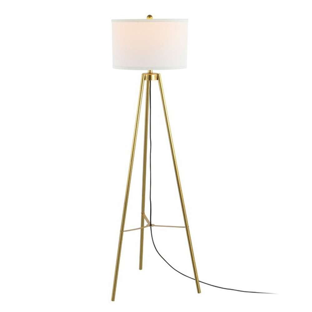 Safavieh - Falco 61.5in Floor Lamp - Gold - FLL4118A veiw 1