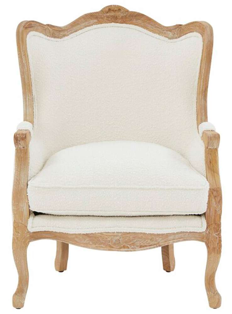 Safavieh - Couture - Fallon Wing Chair - Ivory - MCR4901C veiw 1