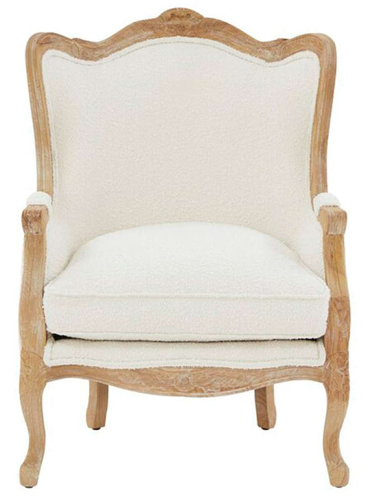 Safavieh - Couture - Fallon Wing Chair - Ivory - MCR4901C veiw 1