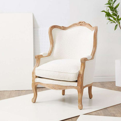 Safavieh - Couture - Fallon Wing Chair - Ivory - MCR4901C veiw 2