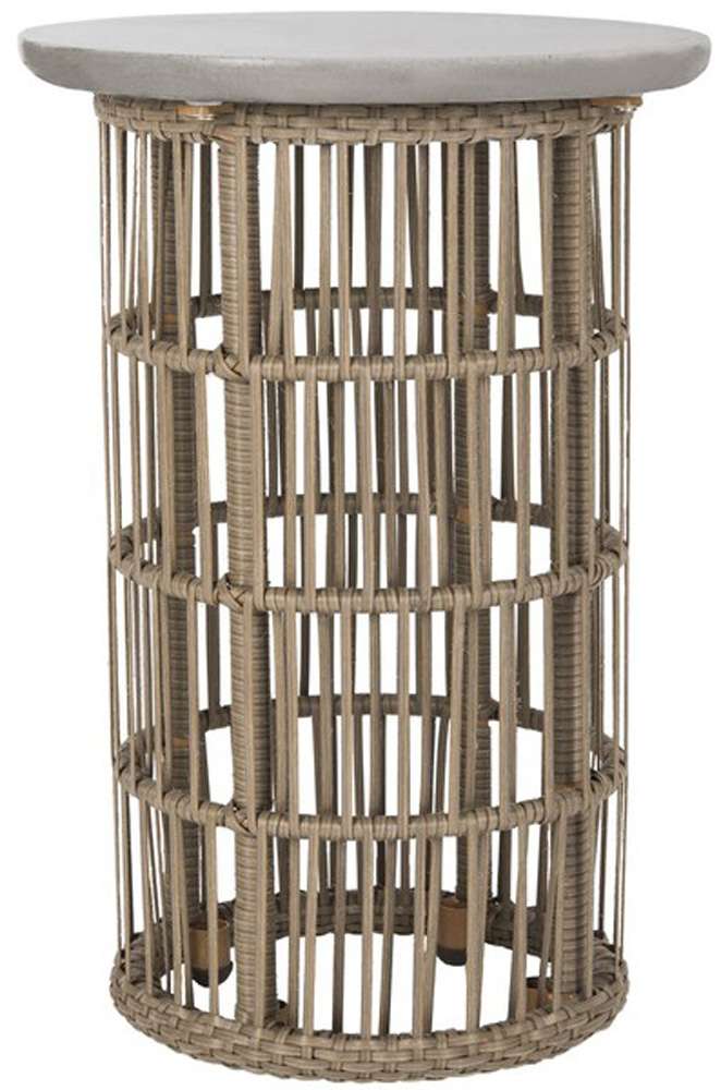 Safavieh - Fane In/Outdoor Accent Table - Dark Grey - VNN1022A veiw 1