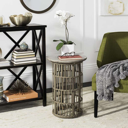 Safavieh - Fane In/Outdoor Accent Table - Dark Grey - VNN1022A veiw 2