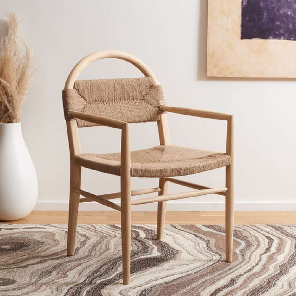 Safavieh - Farley Dining Chair - Natural - DCH1207C veiw 2