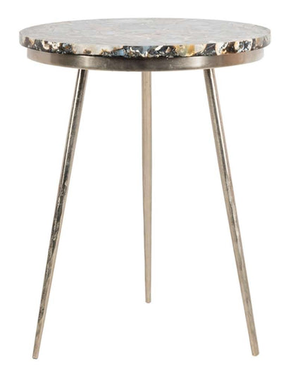 Safavieh - Faryn Agate Round Accent Table - Multi - Agate - ACC7200A veiw 1