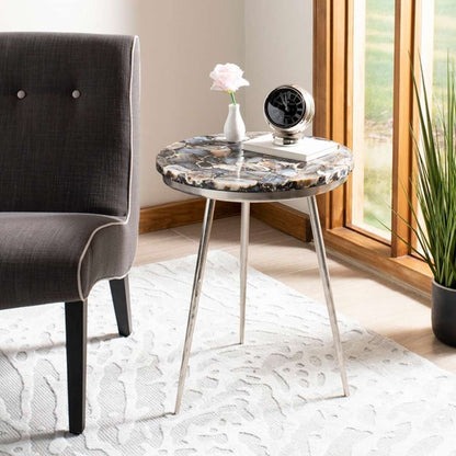 Safavieh - Faryn Agate Round Accent Table - Multi - Agate - ACC7200A veiw 3