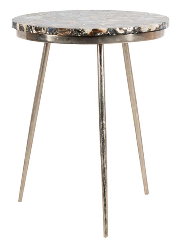 Safavieh - Faryn Agate Round Accent Table - Multi - Agate - ACC7200A veiw 4