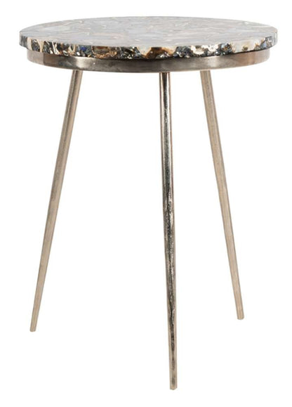 Safavieh - Faryn Agate Round Accent Table - Multi - Agate - ACC7200A veiw 4