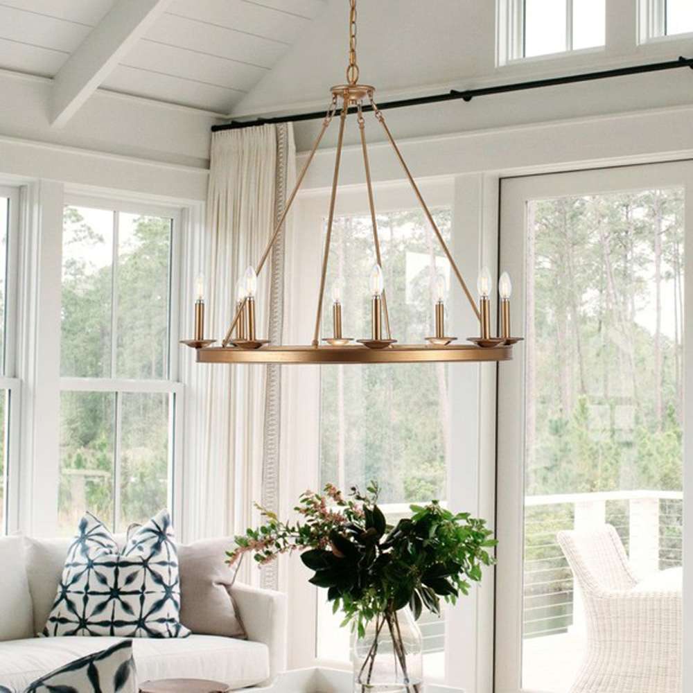 Safavieh - Fauna 8Lt 34in Chandelier - Gold - CHA4016B veiw 1