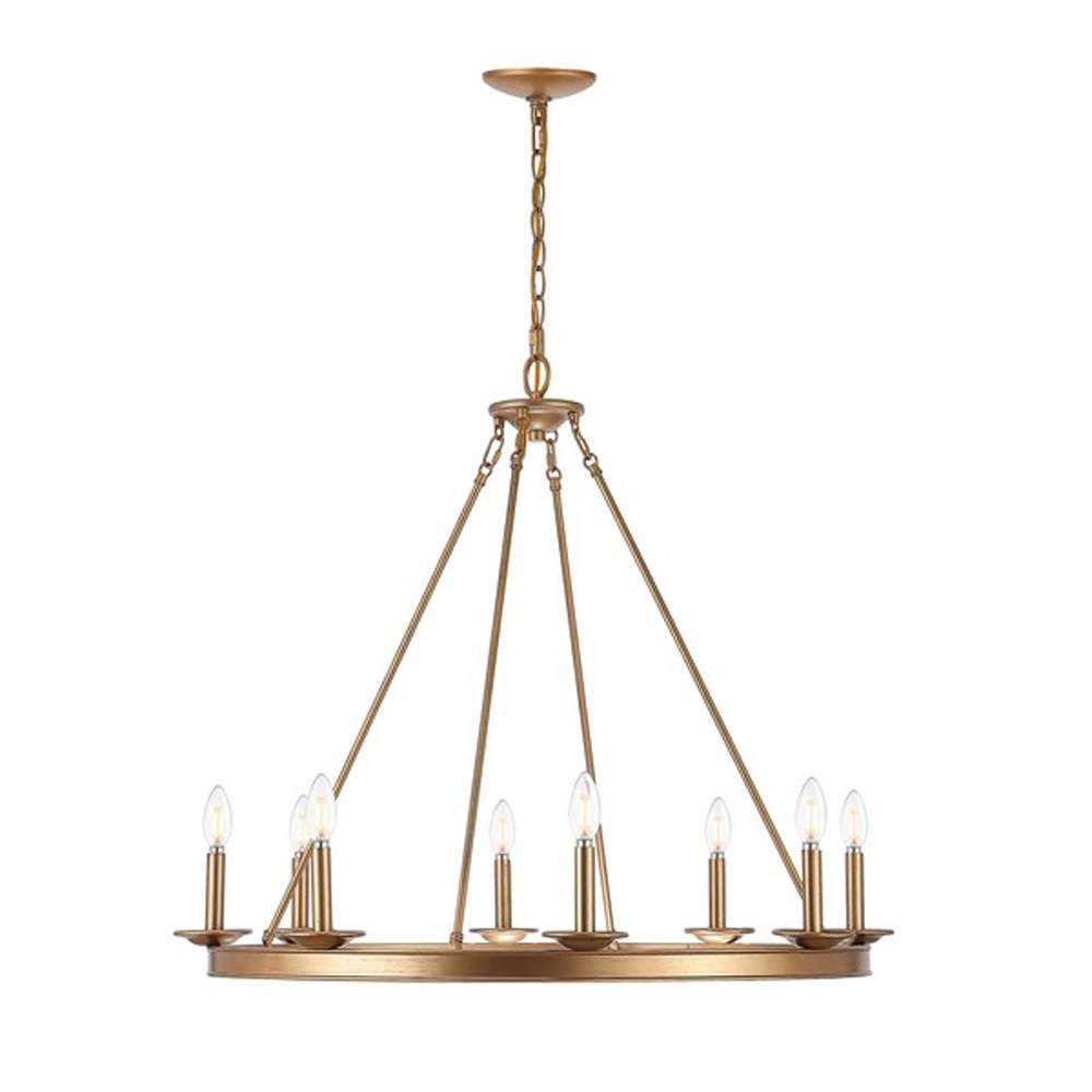 Safavieh - Fauna 8Lt 34in Chandelier - Gold - CHA4016B veiw 2