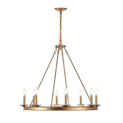 Safavieh - Fauna 8Lt 34in Chandelier - Gold - CHA4016B veiw 2