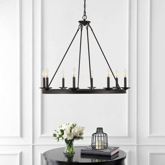 Safavieh - Fauna 8Lt 34in Chandelier - Oil Rub Bronze - CHA4016A veiw 1