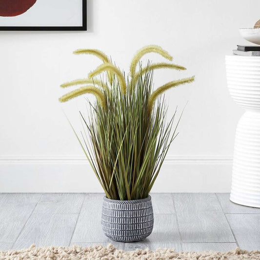 Safavieh - Faux 21in Potted Grass Plant - Green - FXP2000A veiw 1