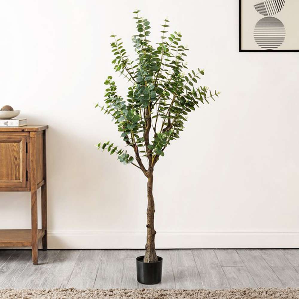 Safavieh - Faux 60inPotted Eucalyptus Tree - Green - FXP2001A veiw 1