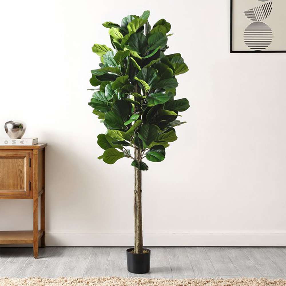 Safavieh - Faux 72in Potted Fig Tree - Green - FXP2004A veiw 1