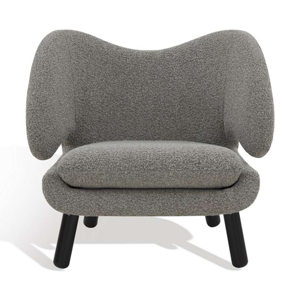 Safavieh - Couture - Felicia Contemporary Chair - Light Grey - Black - SFV4799D veiw 2