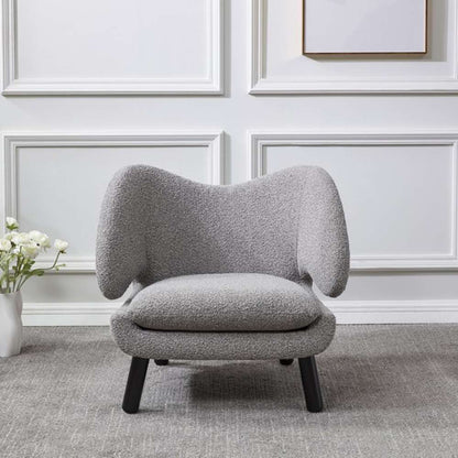 Safavieh - Couture - Felicia Contemporary Chair - Light Grey - Black - SFV4799D veiw 3