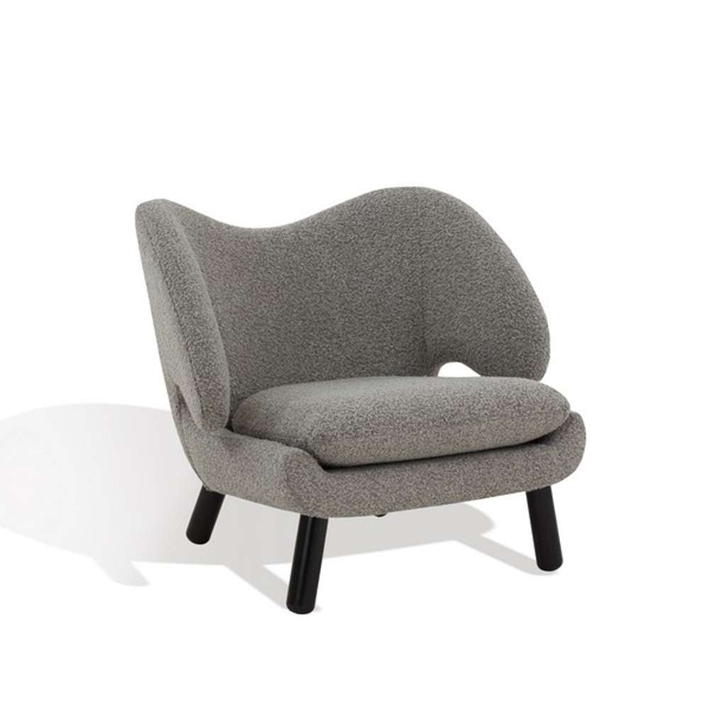 Safavieh - Couture - Felicia Contemporary Chair - Light Grey - Black - SFV4799D veiw 4