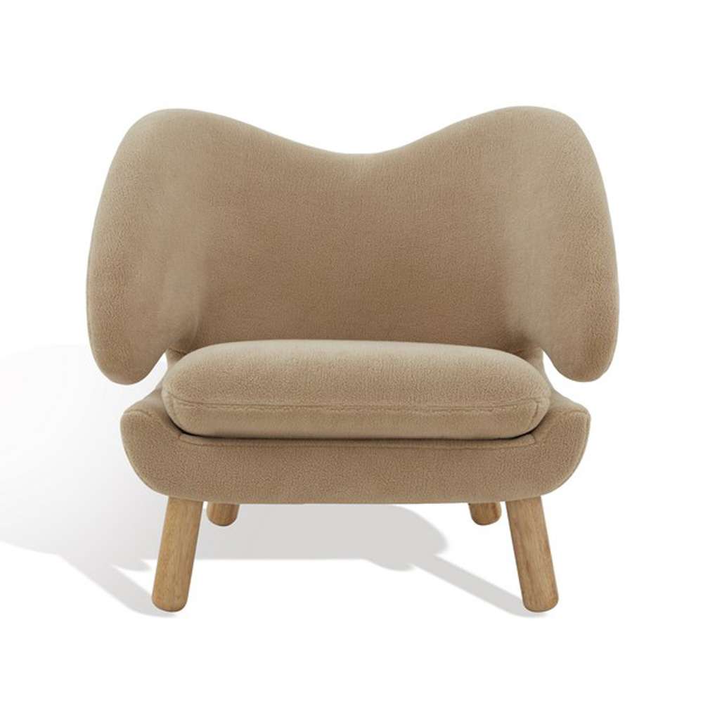 Safavieh - Couture - Felicia Contemporary Chair - Tan - Natural - SFV4799B veiw 2