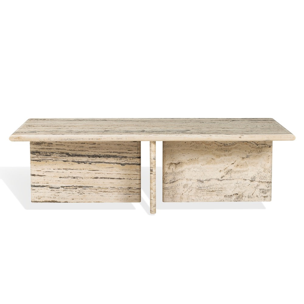 Safavieh - Feliciandra Rectangle Travertine Coffee Table / Travertine - SFV9772A-2BX view 1
