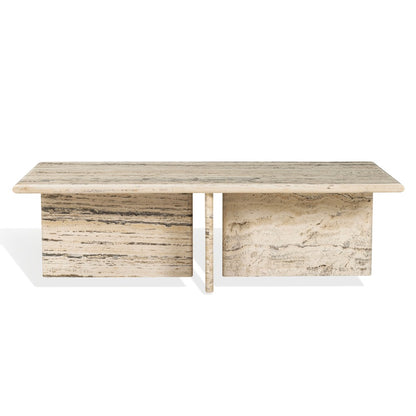Safavieh - Feliciandra Rectangle Travertine Coffee Table / Travertine - SFV9772A-2BX view 1