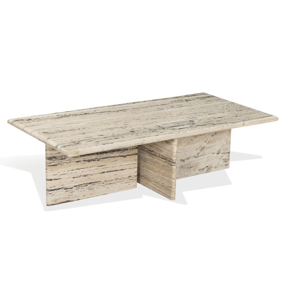 Safavieh - Feliciandra Rectangle Travertine Coffee Table / Travertine - SFV9772A-2BX view 3