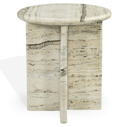 Safavieh - Feliciandra Round Travertine Accent Table / Travertine - SFV9770A-2BX view 3